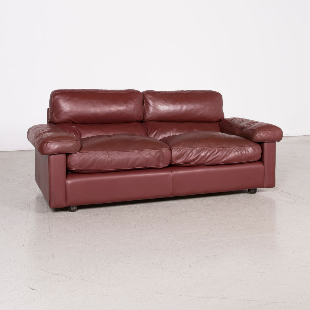 Poltrona Frau Petronio designer leather sofa set red genuine leather two-seater couch #8143
