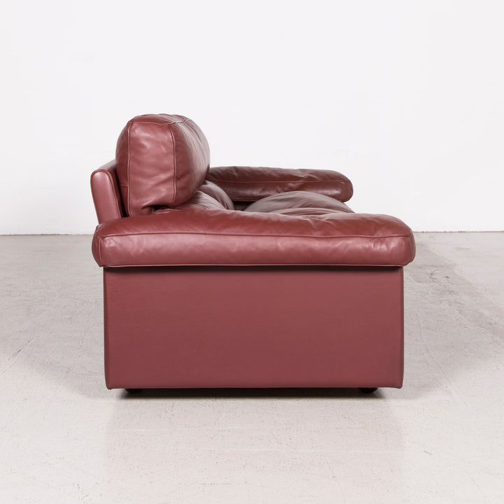 Poltrona Frau Petronio designer leather sofa set red genuine leather two-seater couch #8143