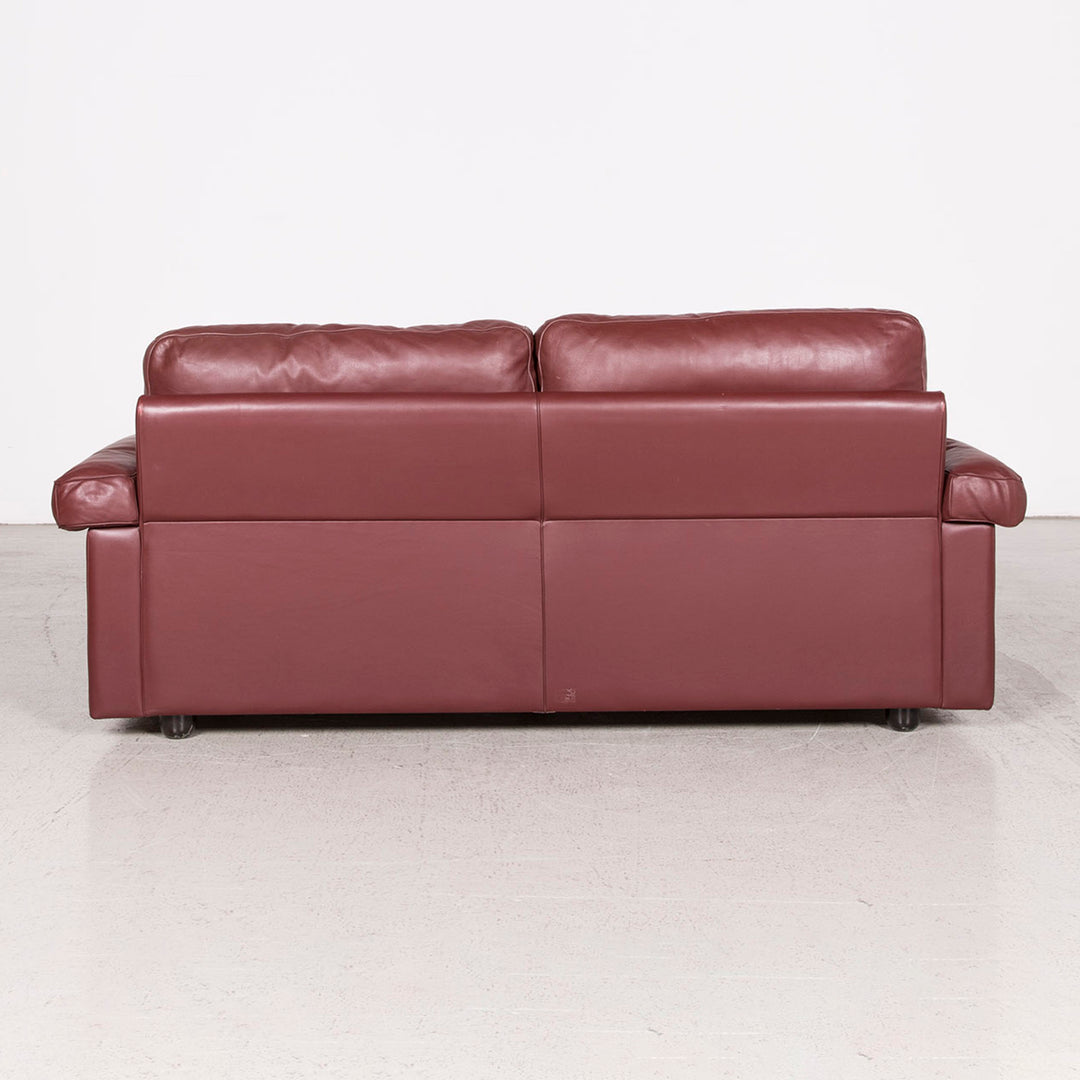 Poltrona Frau Petronio designer leather sofa set red genuine leather two-seater couch #8143