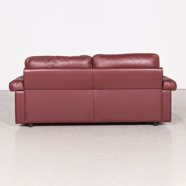 Poltrona Frau Petronio designer leather sofa set red genuine leather two-seater couch #8143