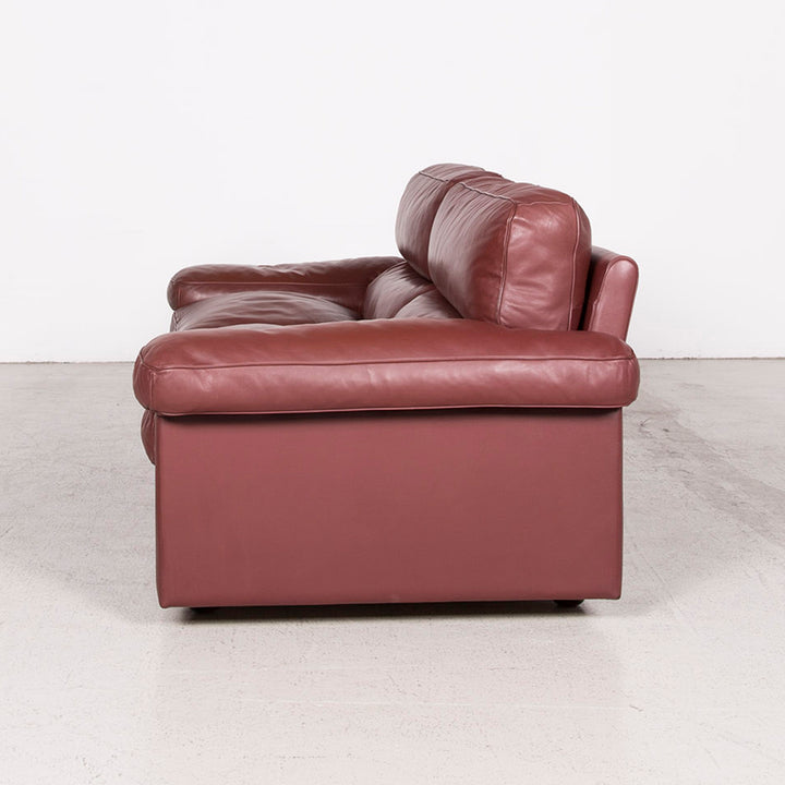 Poltrona Frau Petronio designer leather sofa set red genuine leather two-seater couch #8143
