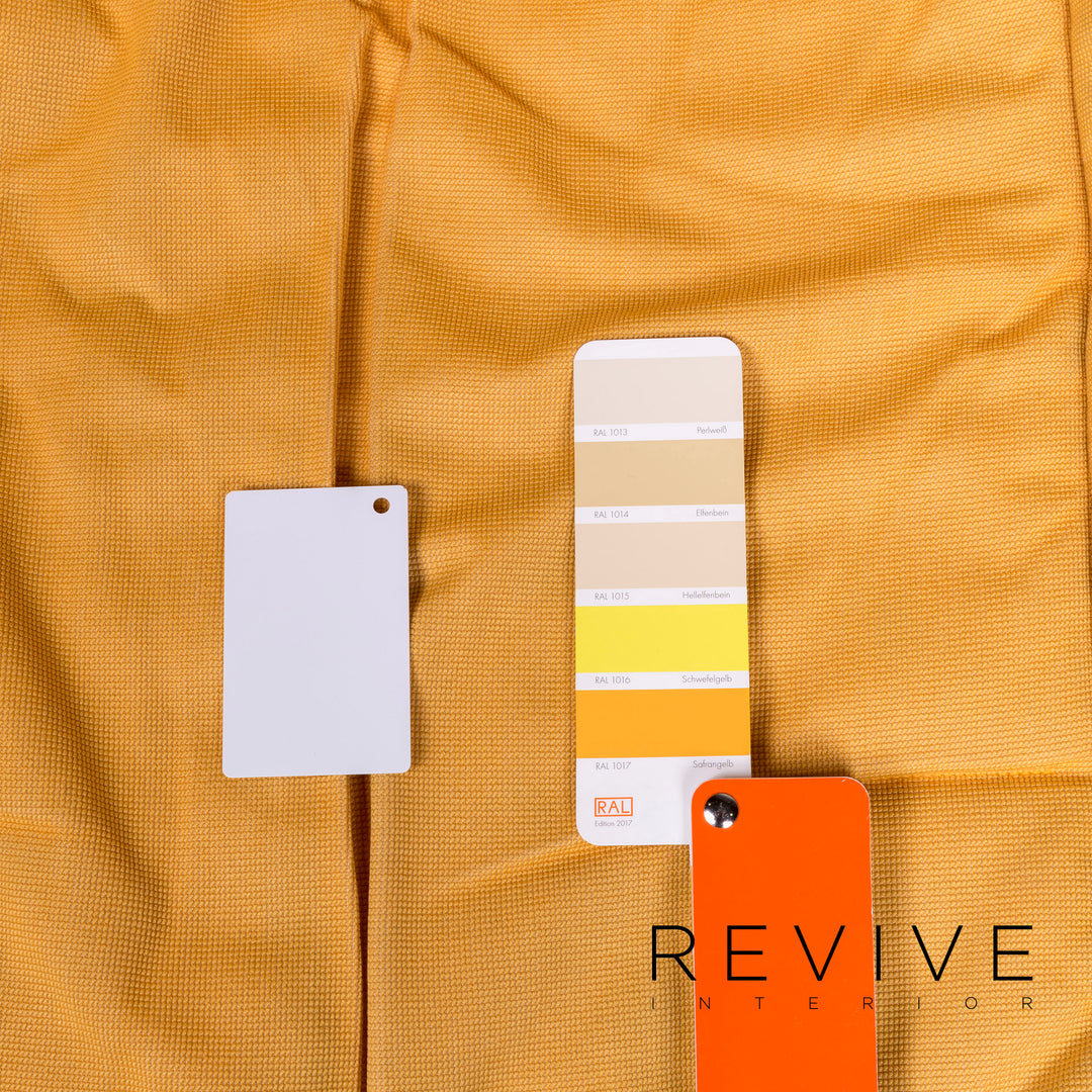 Roche Bobois Informel Designer Fabric Armchair Yellow by Hans Hopfer #8489