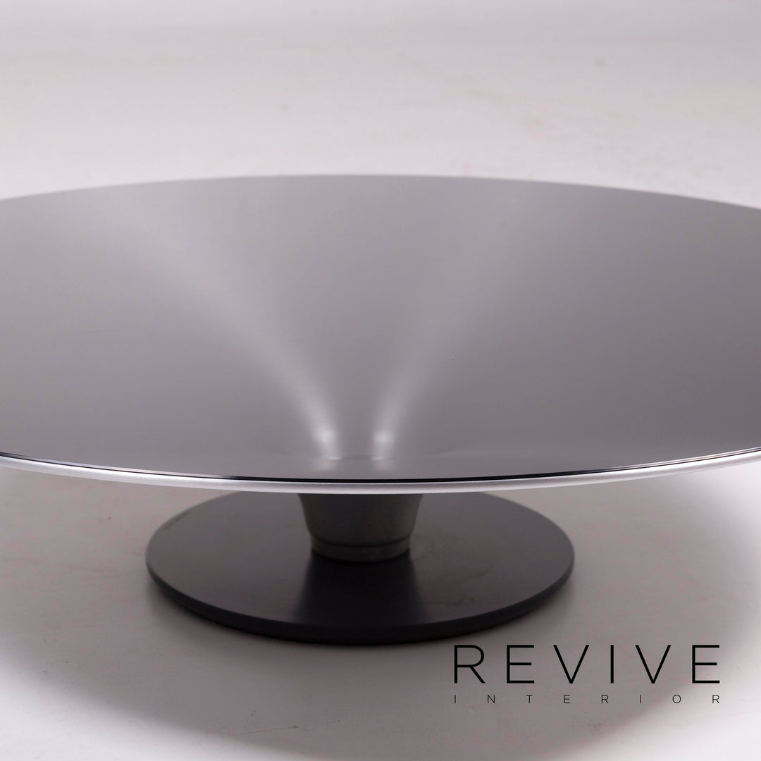 Roche Bobois Ovni Glass Table Anthracite Coffee Table #11399