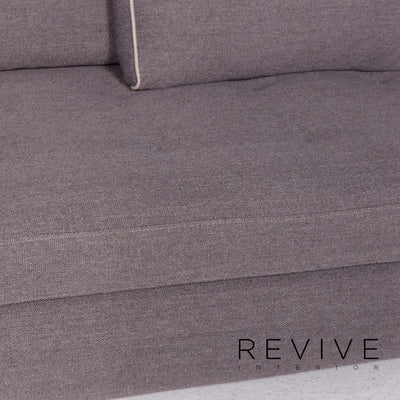 Roche Bobois URBAN Stoff Ecksofa Grau inkl. Kissen Sofa Sacha Lakic Couch #10897