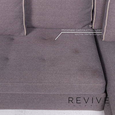 Roche Bobois URBAN Stoff Ecksofa Grau inkl. Kissen Sofa Sacha Lakic Couch #10897