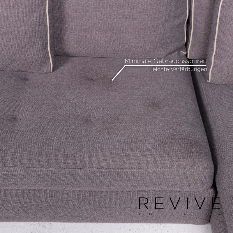 Roche Bobois URBAN Stoff Ecksofa Grau inkl. Kissen Sofa Sacha Lakic Couch 