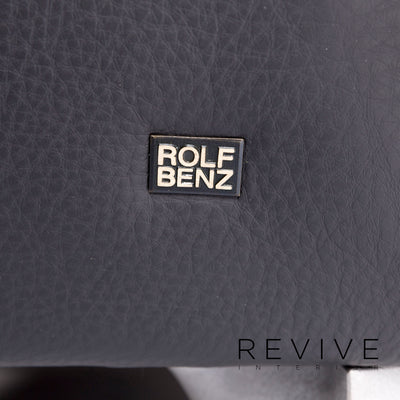 Rolf Benz 1600 Leder Sofa Schwarz Zweisitzer Funktion Couch #10915