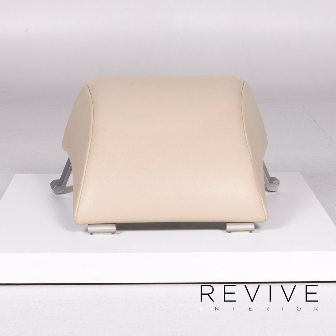 Rolf Benz 322 Leather Stool Beige #10554