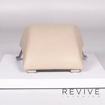 Rolf Benz 322 Leder Hocker Beige #10554