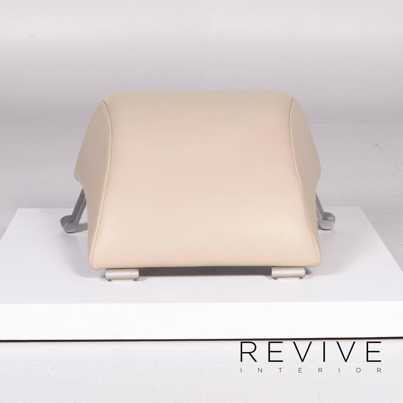 Rolf Benz 322 Leder Hocker Beige 