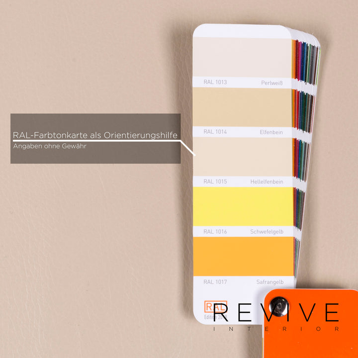 Rolf Benz 322 Leder Sofa Garnitur Beige Dreisitzer Zweisitzer Hocker #10830