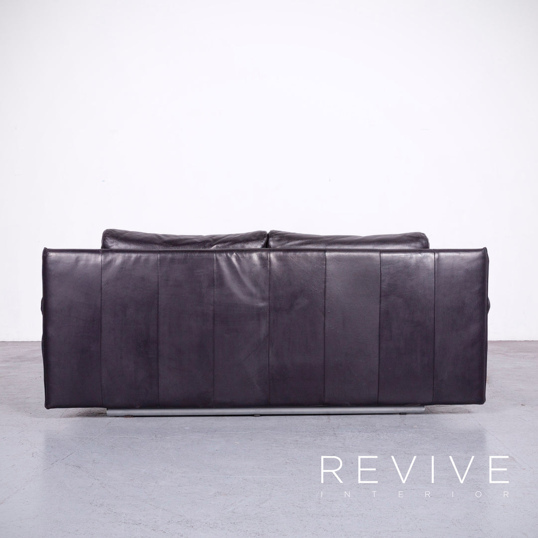 Rolf Benz 6500 leather sofa purple genuine leather two-seater couch #6945