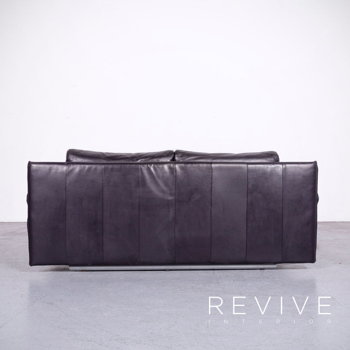 Rolf Benz 6500 leather sofa purple genuine leather two-seater couch #6945