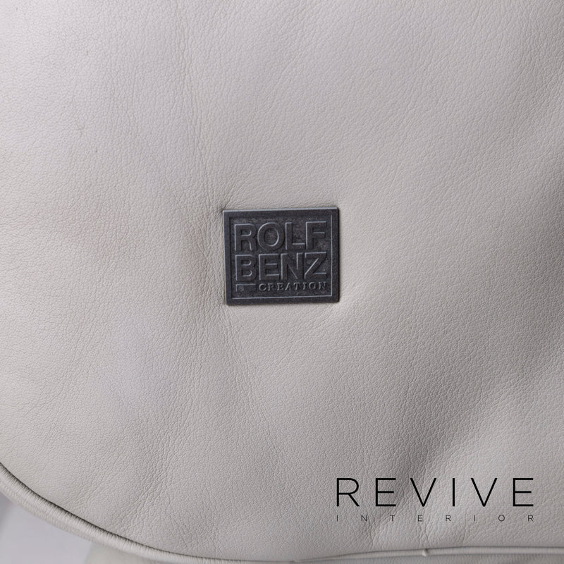 Rolf Benz 6500 Leder Sofa Grau Zweisitzer Couch 