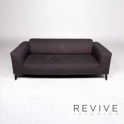Rolf Benz Stoff Sofa Anthrazit Dreisitzer Couch #9412