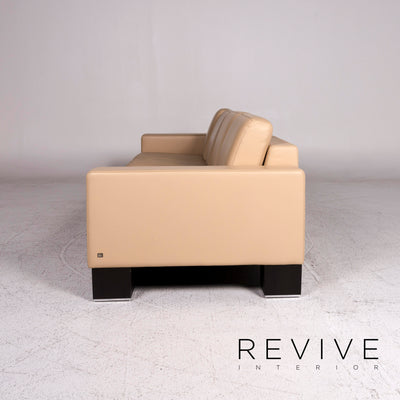 Rolf Benz Ego Leder Sofa Beige Viersitzer Couch #9714