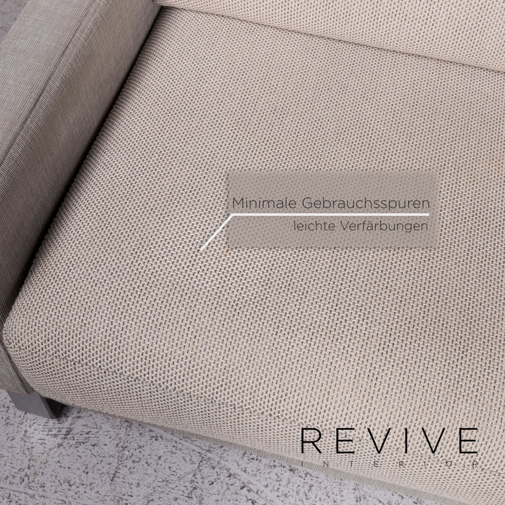 Rolf Benz Ego Sofa Garnitur Grau 1x Dreisitzer 1x Zweisitzer Couch #9904