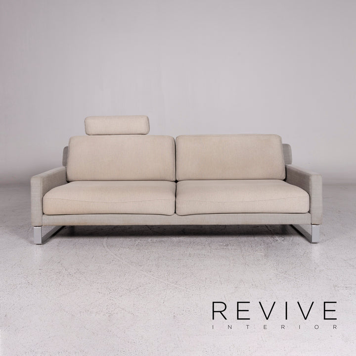 Rolf Benz Ego Stoff Sofa Grau Dreisitzer Couch #9826