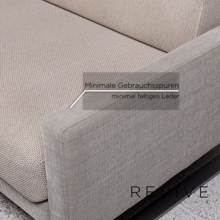 Rolf Benz Ego Sofa Garnitur Grau 1x Dreisitzer 1x Zweisitzer Couch #9904