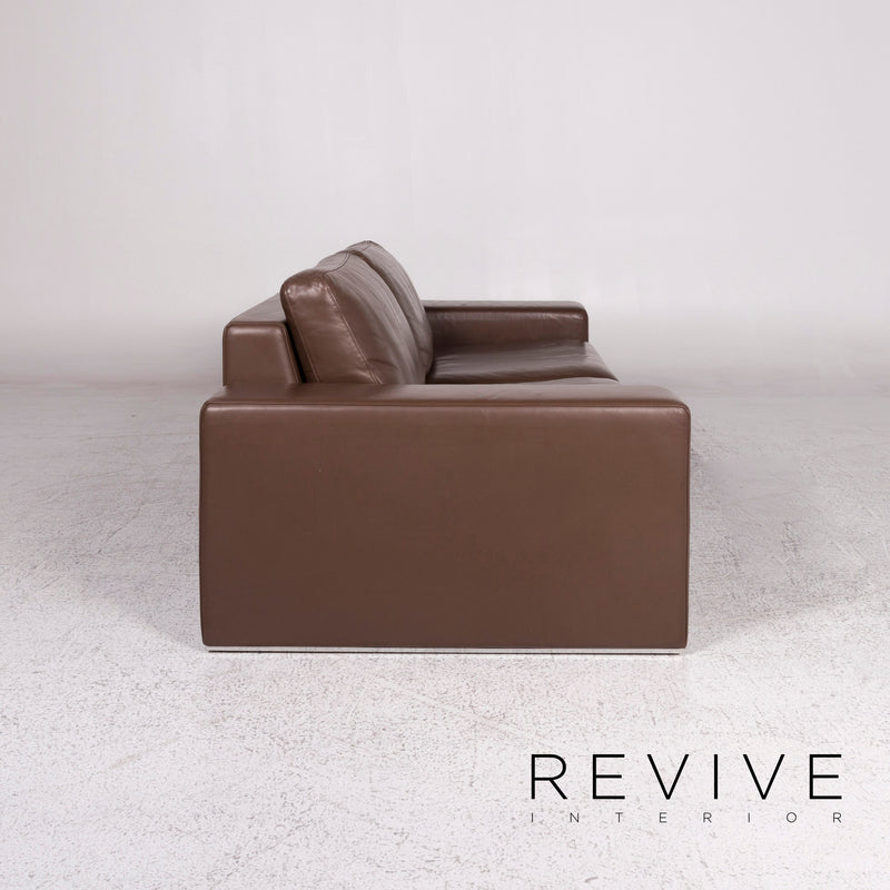 Rolf Benz Ego Leder Sofa Braun Dreisitzer Couch 