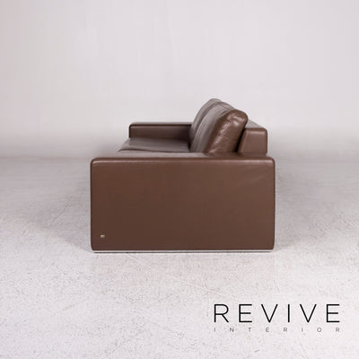 Rolf Benz Ego Leder Sofa Braun Dreisitzer Couch #10173