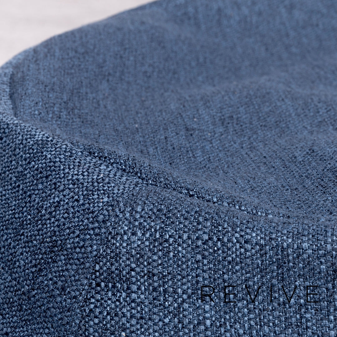 Rolf Benz Freistil 173 Designer Hocker Garnitur Stoff Blau Grau Türkis Pouf #8889