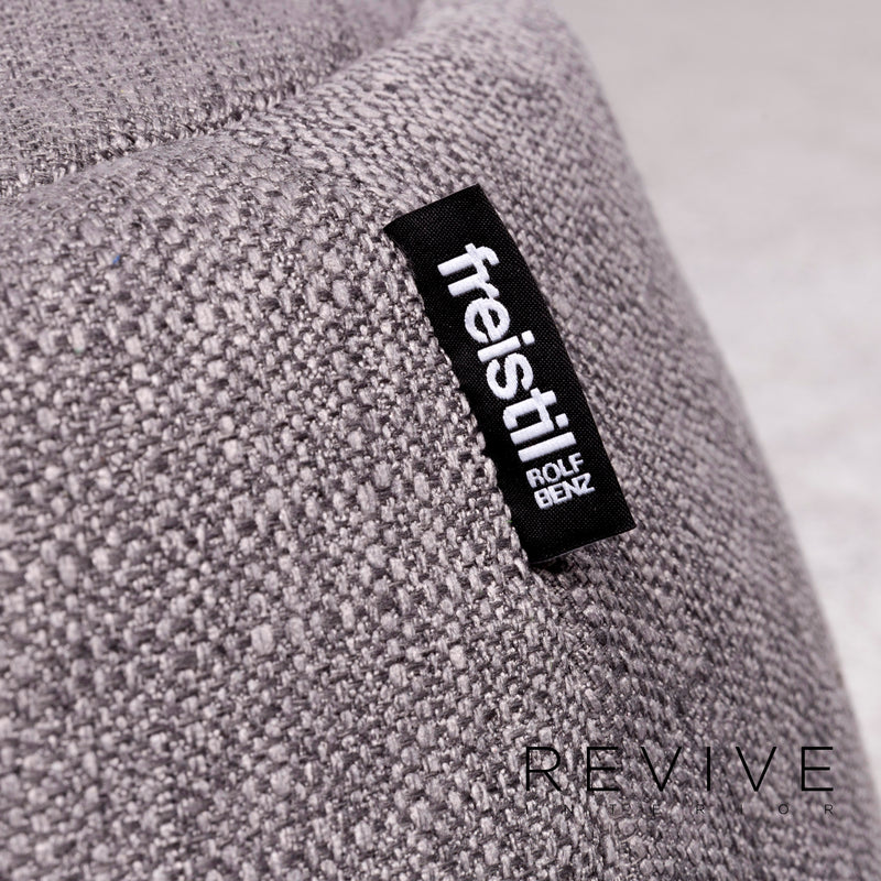 Rolf Benz Freistil 173 Designer Stoff Hocker Grau Pouf 