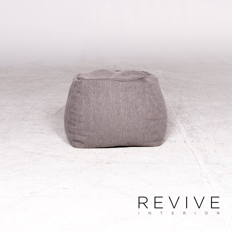 Rolf Benz Freistil 173 Designer Stoff Hocker Grau Pouf 