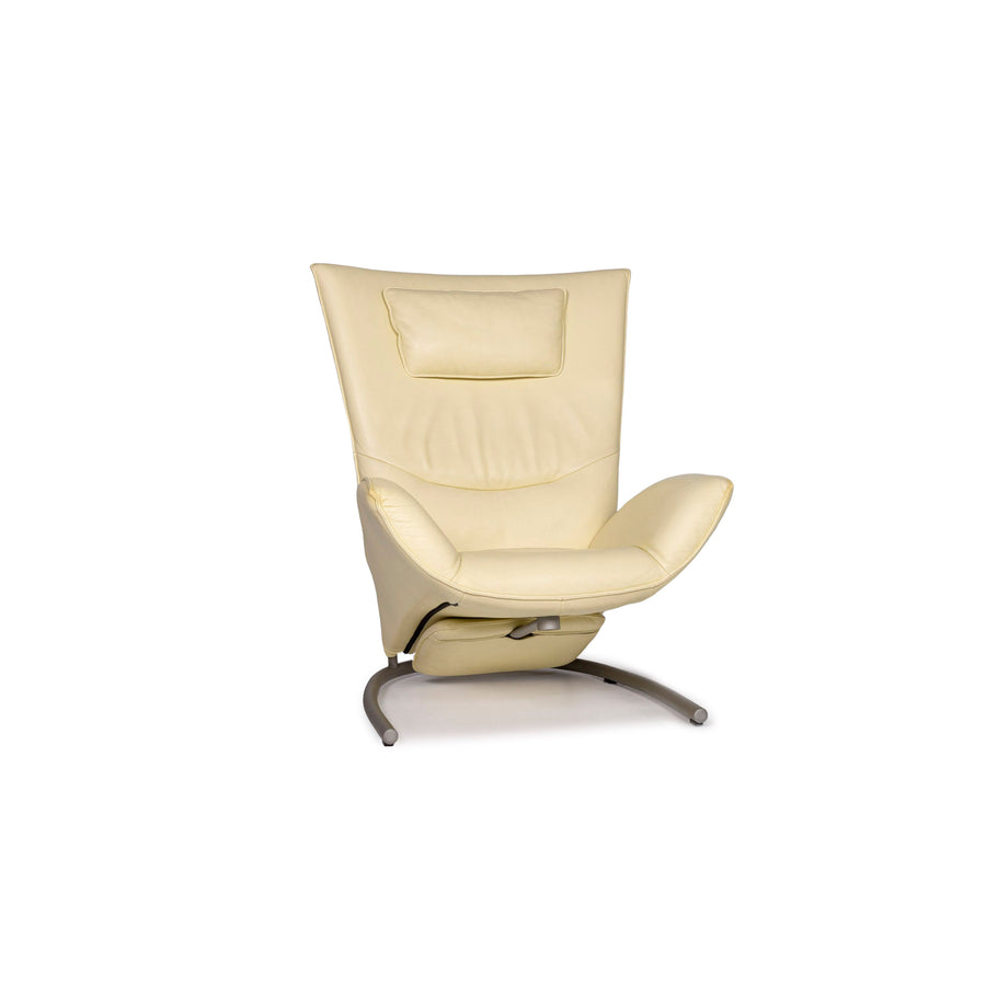 Rolf Benz Leder Sessel Gelb Hellgelb Relaxfunktion Funktion #11169