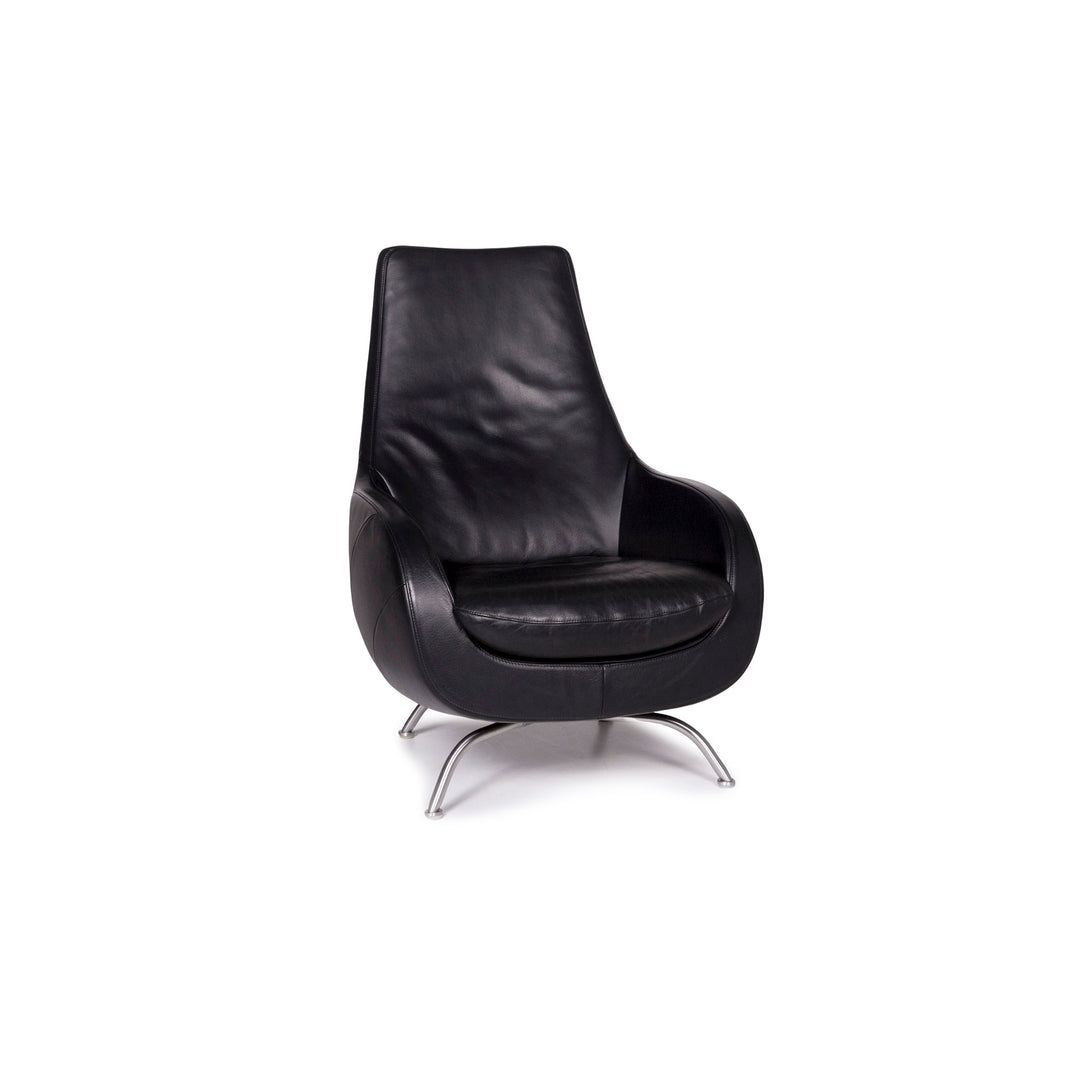 Rolf Benz Leather Armchair Black #11663