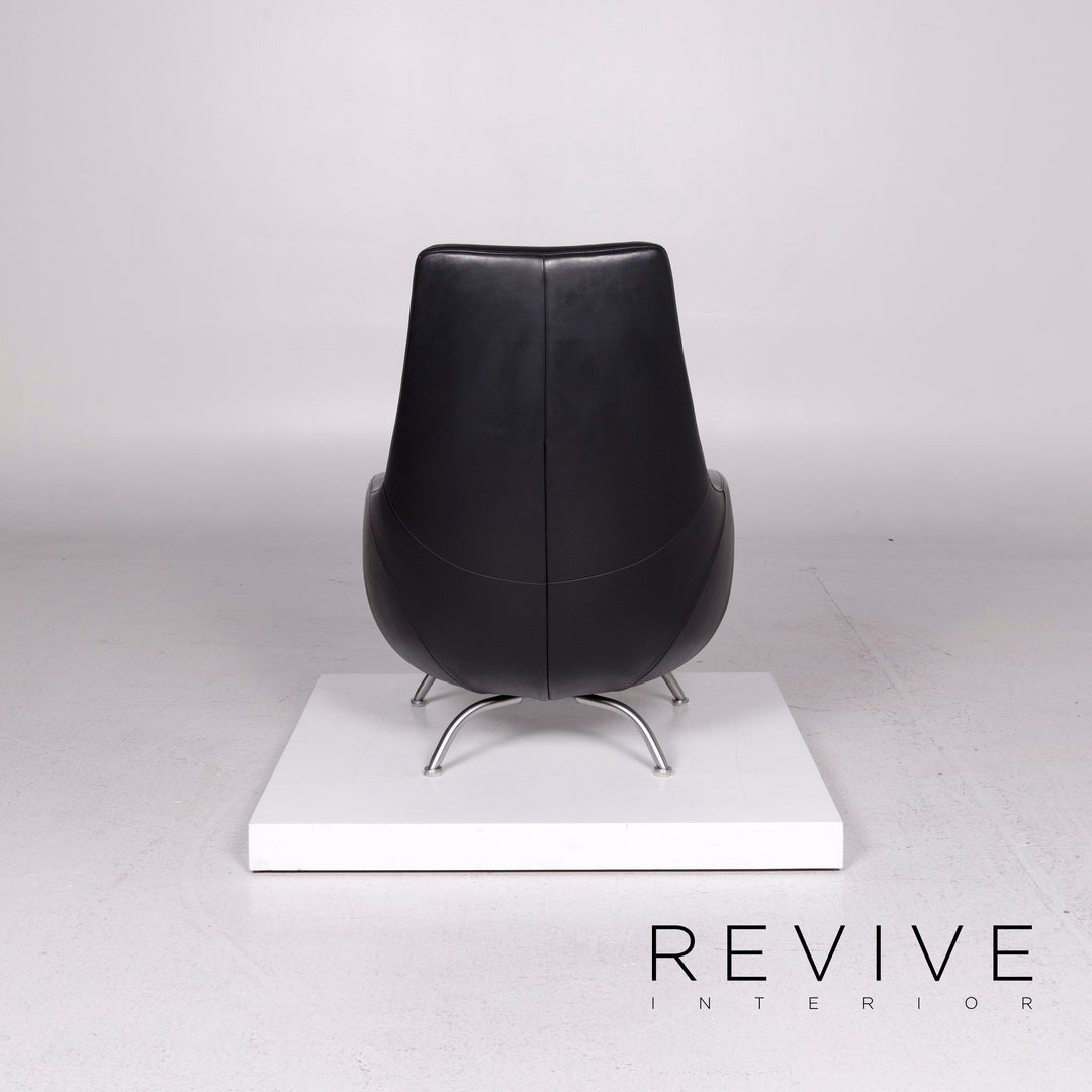 Rolf Benz Leather Armchair Black #11663