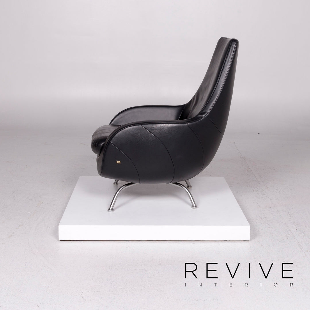 Rolf Benz Leather Armchair Black #11663