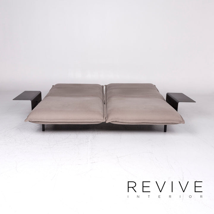 Rolf Benz Nova Designer Stoff Sofa Grau Zweisitzer Couch Relax Funktion #9213