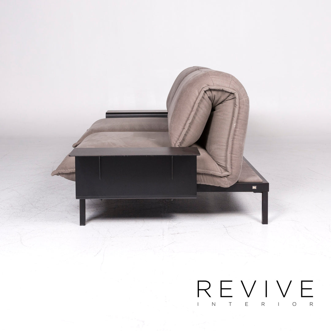 Rolf Benz Nova Designer Stoff Sofa Grau Zweisitzer Couch Relax Funktion #9213