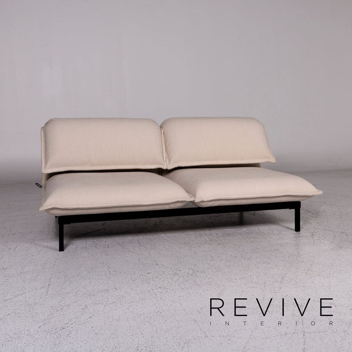 Rolf Benz Nova Stoff Sofa Beige Zweisitzer Relax Schlafsofa Funktion Couch #9861