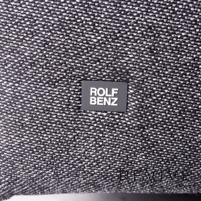 Rolf Benz Nuvola Stoff Sofa Garnitur Anthrazit Ecksofa Hocker #11519