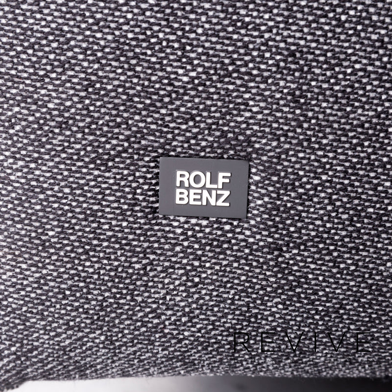 Rolf Benz Nuvola Stoff Sofa Garnitur Anthrazit Ecksofa Hocker 