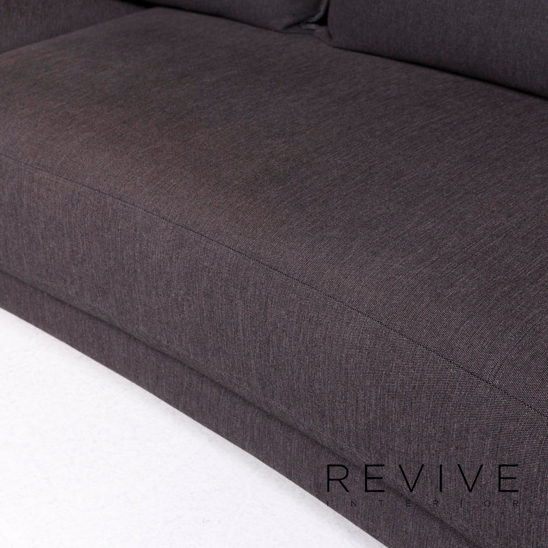 Rolf Benz Onda Stoff Sofa Garnitur Anthrazit Ecksofa 