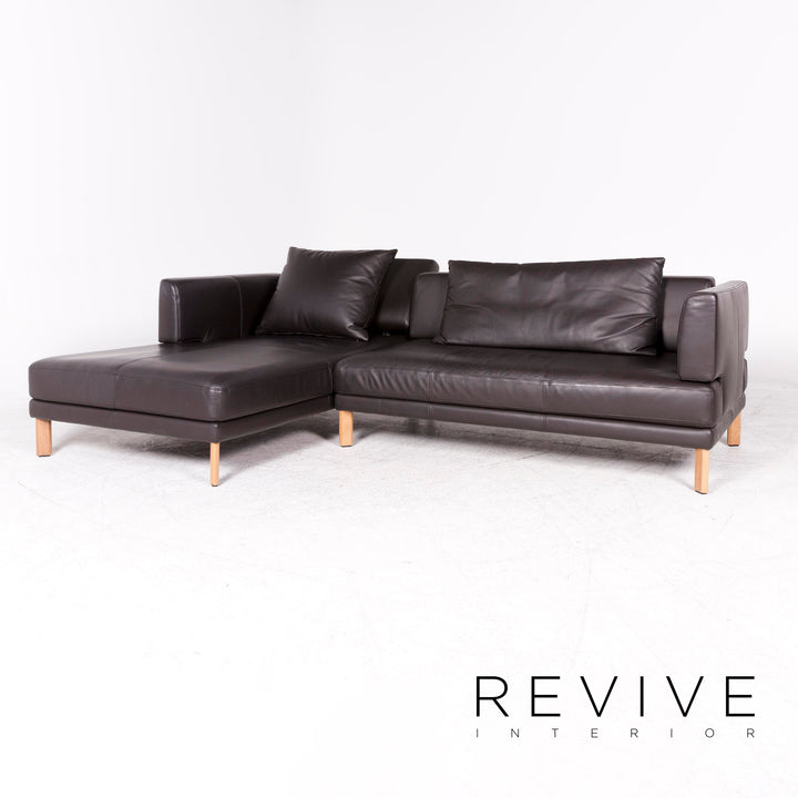 Rolf Benz SENTO Designer Leder Ecksofa Braun Echtleder Sofa Couch #8395