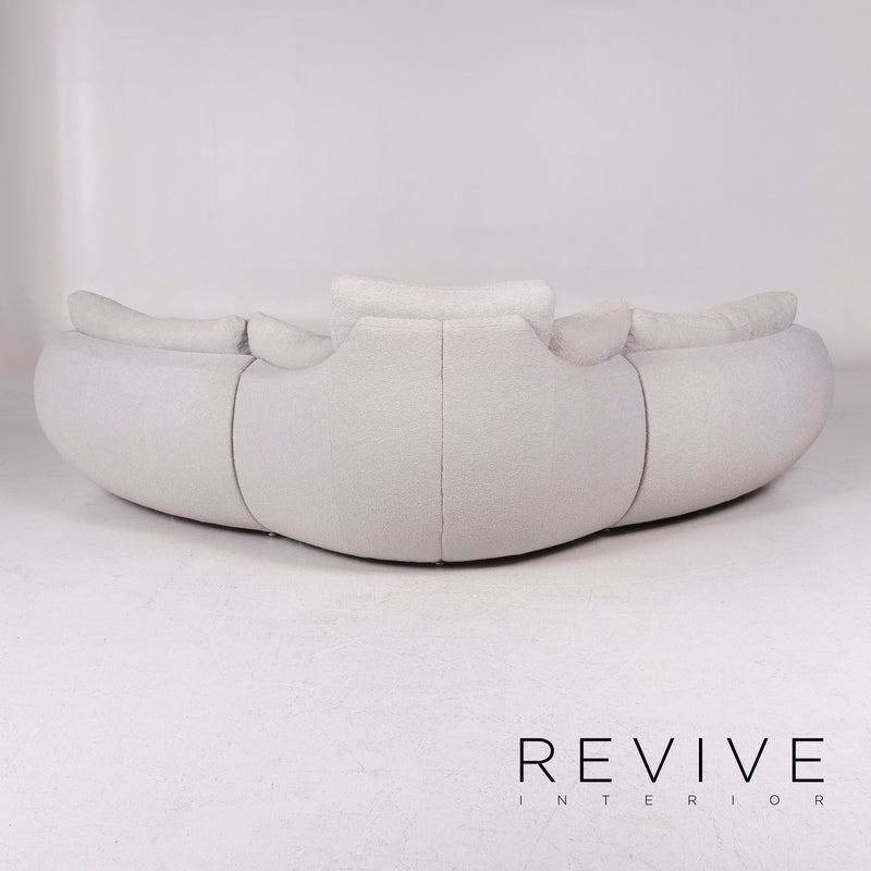 Rolf Benz Stoff Sofa Grau Ecksofa 