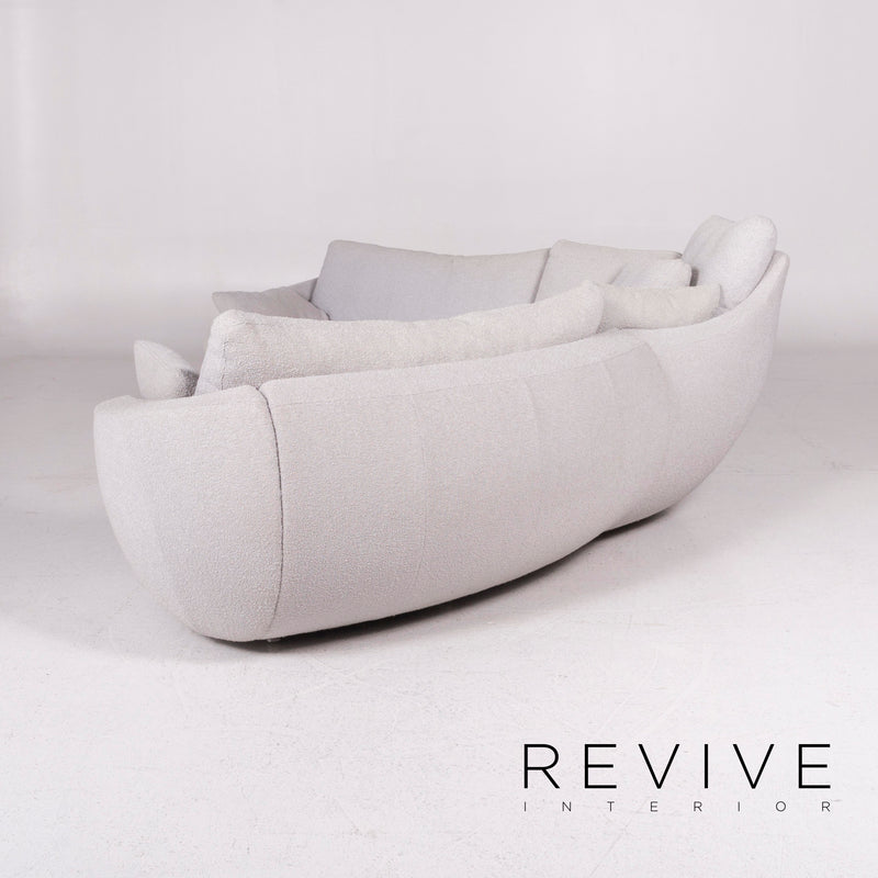Rolf Benz Stoff Sofa Grau Ecksofa 