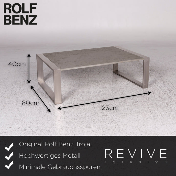 Rolf Benz Troja metal coffee table gray #9856