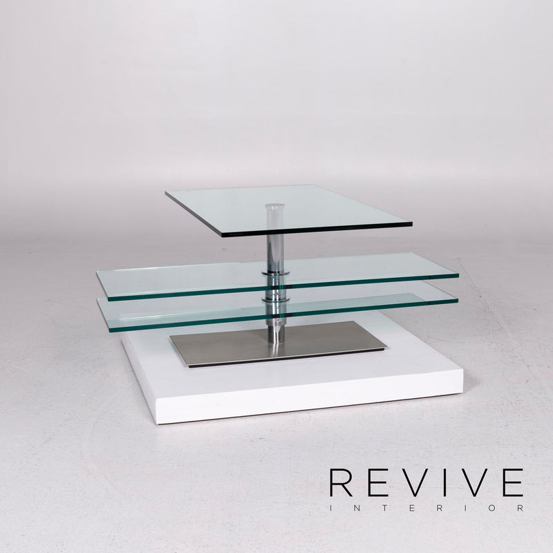 Ronald Schmitt Glas Couchtisch Silver Funktion 
