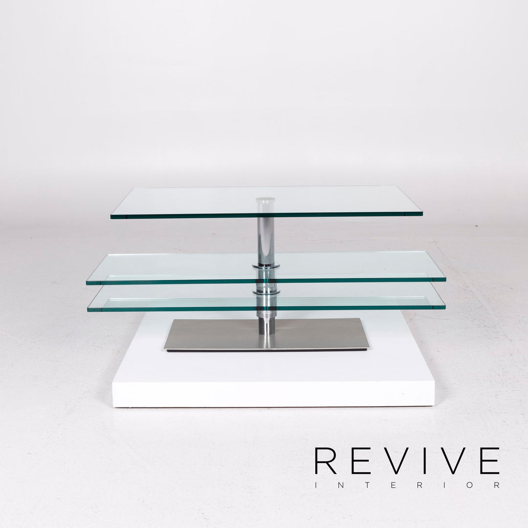 Ronald Schmitt Glass Coffee Table Silver Feature #11545