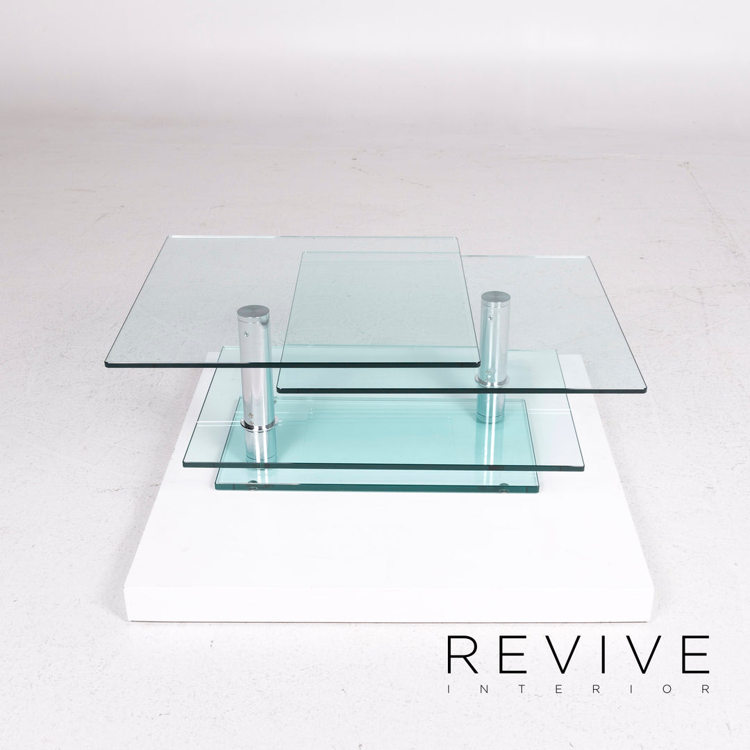 Ronald Schmitt K500 Glas Couchtisch Silber Tisch #11914