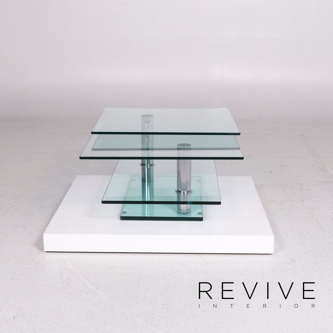 Ronald Schmitt K500 Glas Couchtisch Silber Tisch #11914