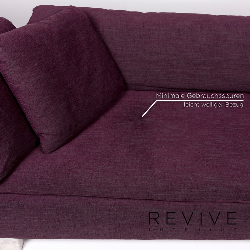 Signet Isla Lila Stoff Sofa Violett Purpur Dreisitzer Couch 
