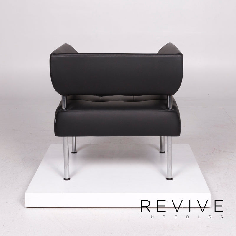 Sitland Leder Sessel Schwarz 
