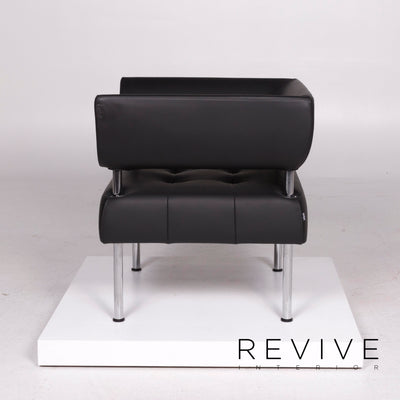 Sitland Leder Sessel Schwarz #11619
