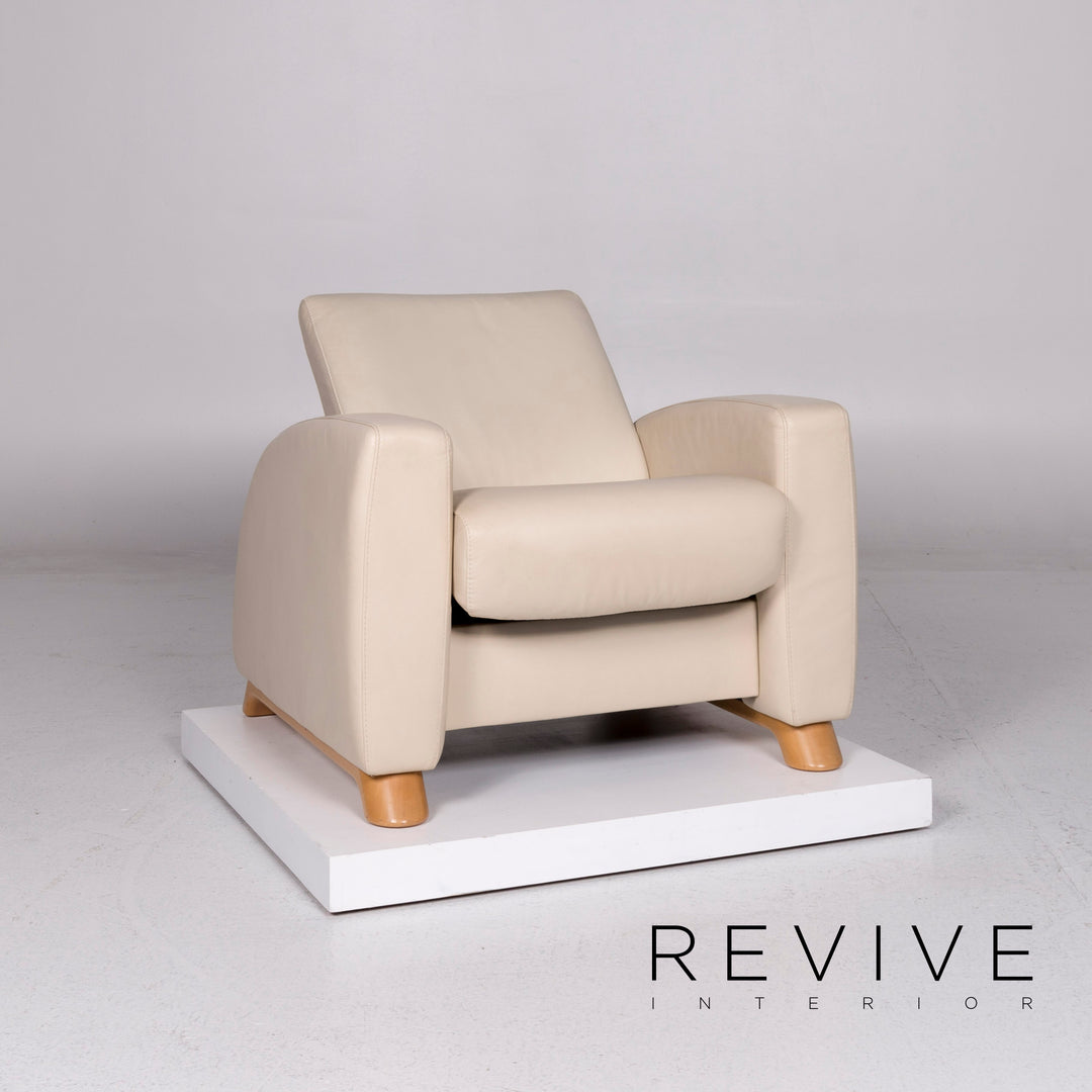 Stressless Arion Leder Sessel Creme Funktion Relaxfunktion #10920